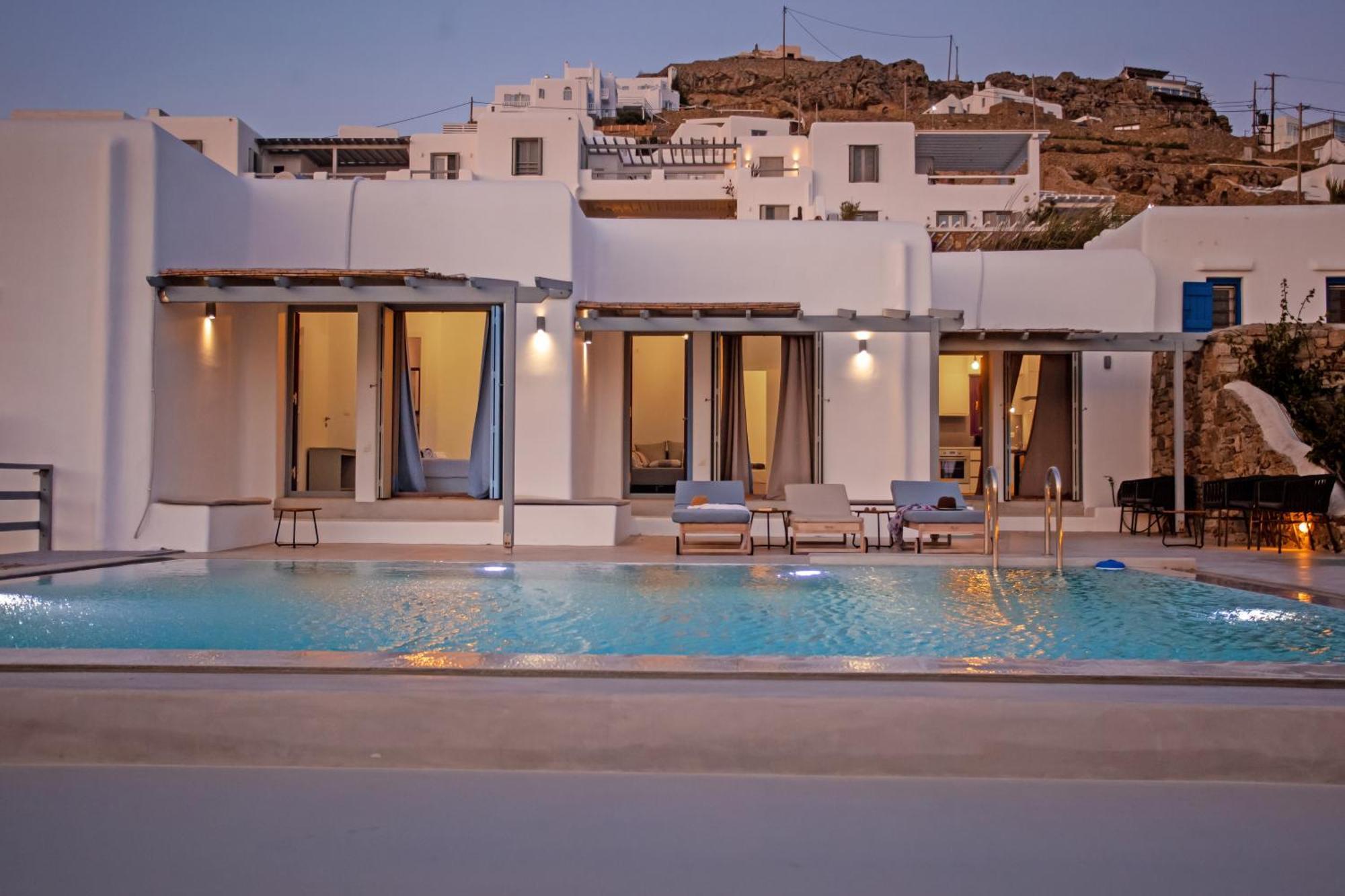 Aqua Breeze Seaview Pool Suites Mykonos Mykonos Town Exterior foto